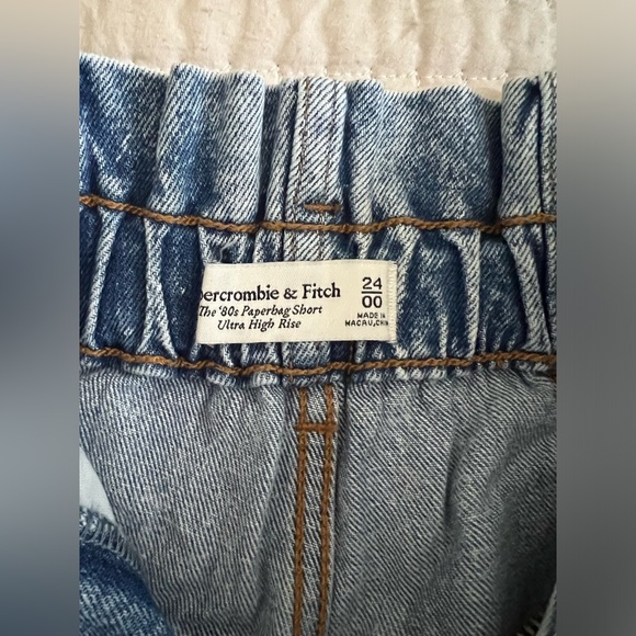 ABERCROMBIE 80’s PAPERBAG SHORTS - Picture 2 of 3